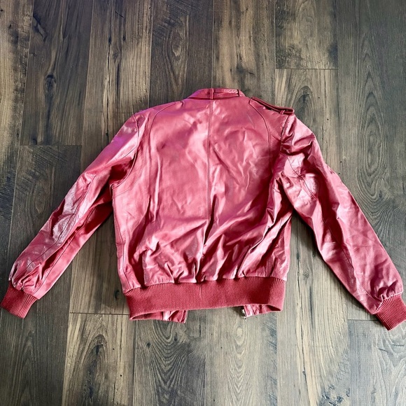 Americana Leather Vintage Red Leather Jacket - Picture 10 of 10